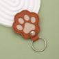S27 Dog Hair Collector Keychain Leather Pet Memorial Gift Keepsake for Dogs and Cats Fur Storage Pendant Charm Gift Keychain