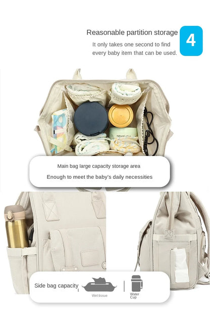 Baby Diaper Bags Mom Backpack Maternity Bag for Baby Large Capacity Mommy Bag Waterproof Travel Baby Stroller Bag Mother Kids