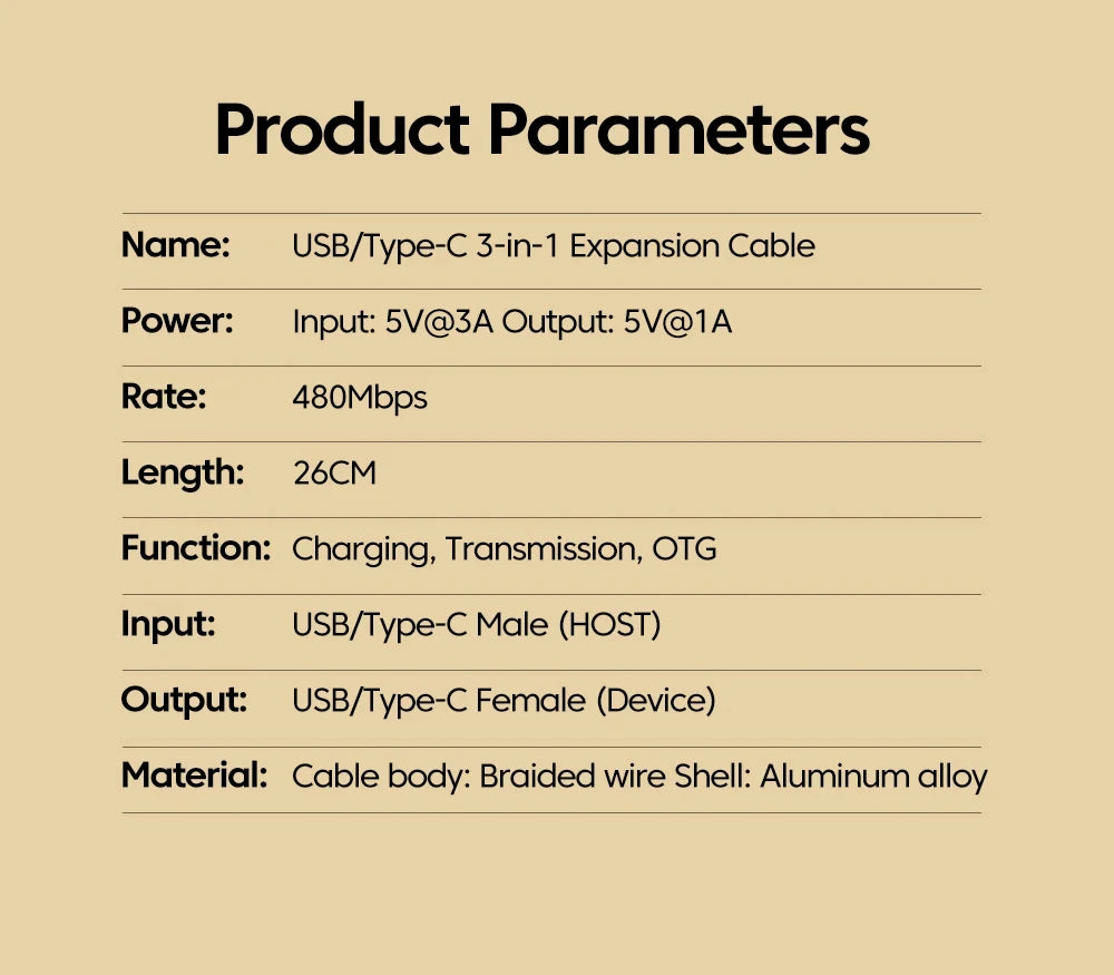 NNBILI Multi USB Hub Extensions 3 Port USB A Hub Type C Splitter Fast Data Transmission OTG Adapter For Computer Macbook Pro Air
