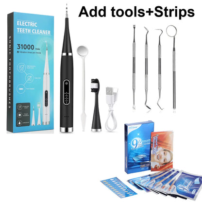 Electric Teeth Cleaner Dental Scaler Waterproof Oral Care Plaque Spatula Removes Tartar Dental Scraper Dental Instrument