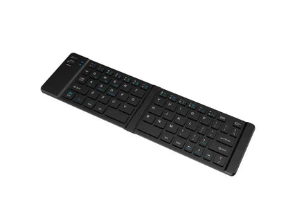 Folding Keyboard and Mouse 2.4G Mini Keypad Bluetooth Wireless Portable Silm Foldable Keyboards for Travel Computer PC iPad