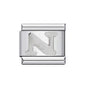 26 English A-Z Letter Name Custom 9mm Link Charms Silver Color Italian Stainless Steel Bracelet DIY Jewelry Making Hand Chain