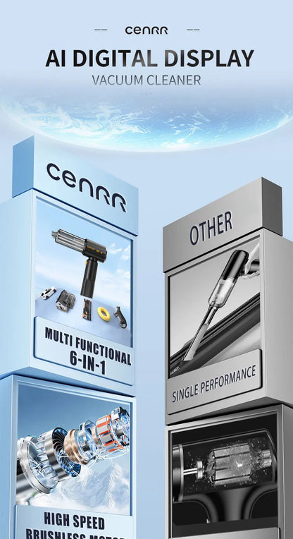 CENRR New Car Vacuum Cleaner High Suction Powerful Wireless Portable Car Cleaner for Home Gift a Birthday Christmas Present