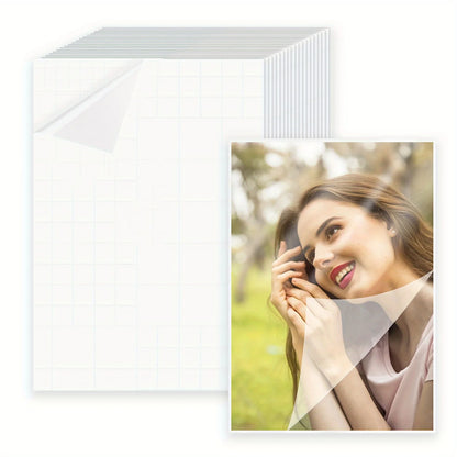 20 Sheets 6 Style A4 Holographic Cold Laminating Film Clear Waterproof Self-Adhesive Vinyl Sticker Paper 8.3x11.7 Inch