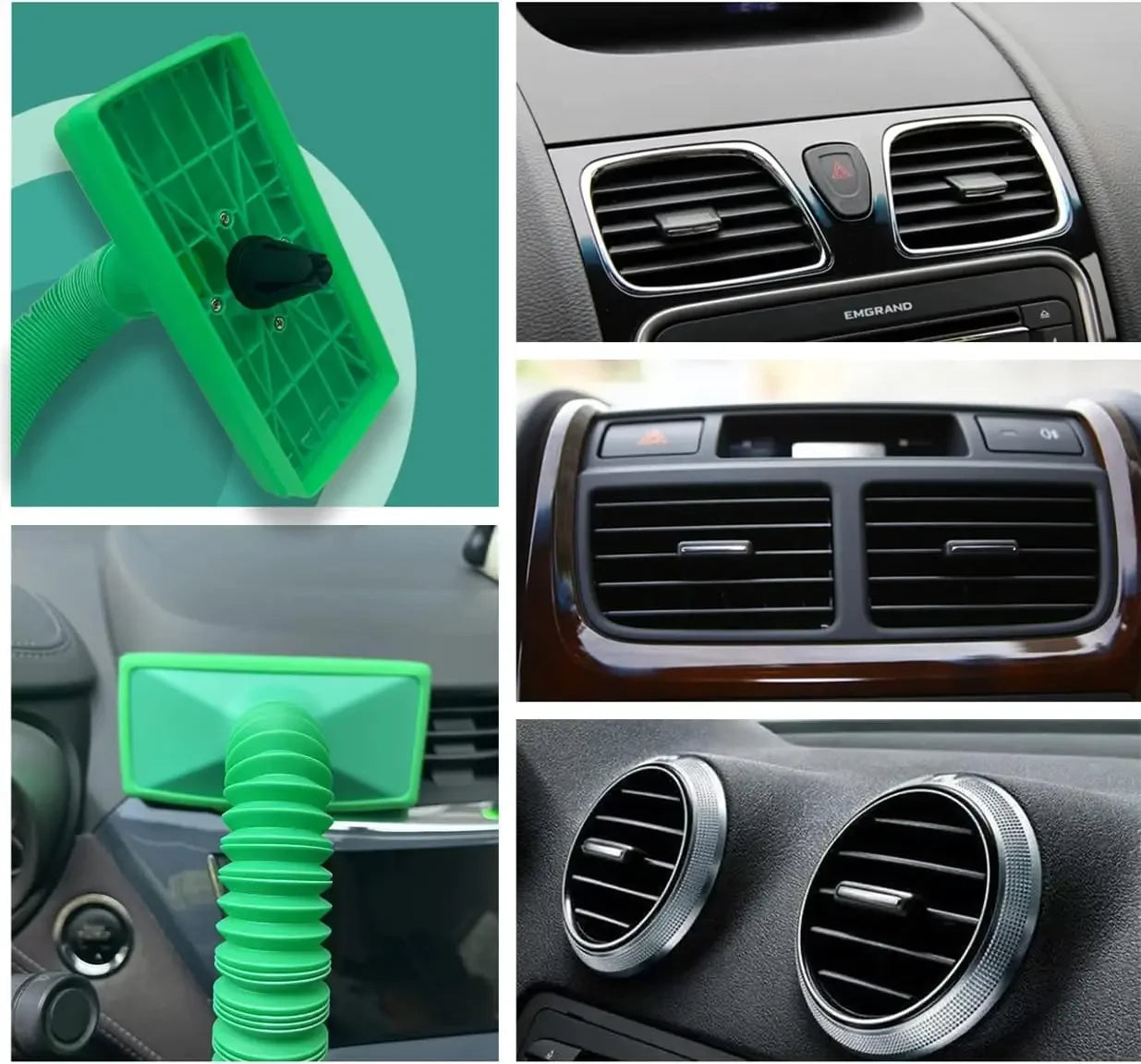 Air Vent Cooler Car Air Conditioning Vent Cooler Conditioner Ventilation Fan Adjustable Length Auto Seat Cooler Tube Car Parts