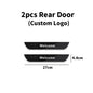 Customized Carbon fiber Car Logo Door Illuminated Sill Light Projector Lamp Power Moving LED Welcome Car Scuff Plate Pedal Light