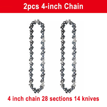 1/4 chainsaw chain guide 4/6/8/10 inch portable electric saw mini chainsaw logging saw blade Pruning chain saw chain accessories