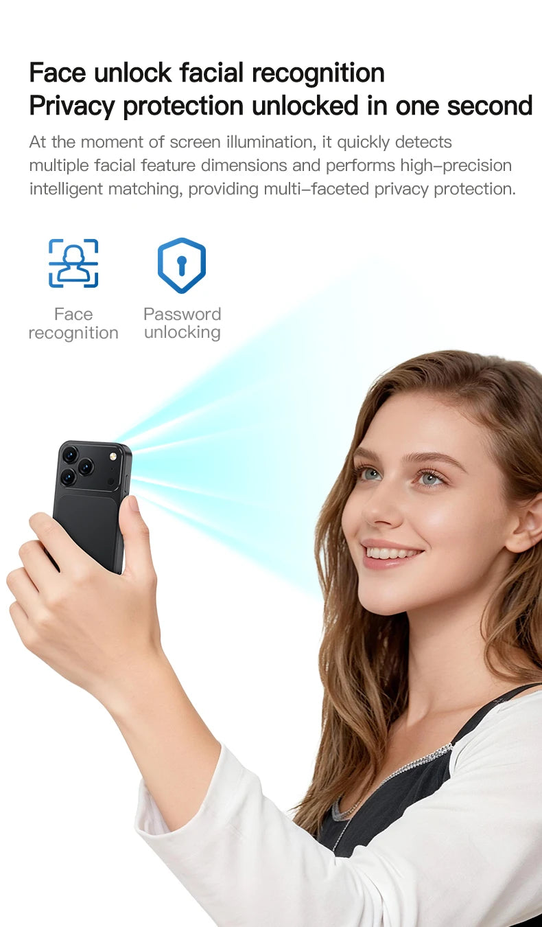 SERVO 18SE MINI Small Android Smartphone 3G WCDMA Dual SIM Card 2GB+16GB Play Store Wi-Fi Face Unlock 3.0 inch Mini Smart Phones
