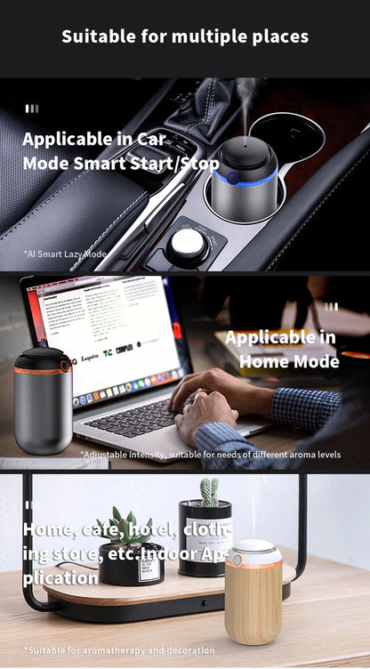 Car Aroma Diffuser Smart Air Freshener Room Fragrance USB Essential Oil Diffuser Smell Distributor Aromatherapy Machine