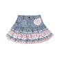 Kawaii Girls Lolita Skirts Japanese Women Harajuku Ball Gown Denim Skater Y2K High Waist Lace Cake Skirts Versatile Puffy Skirts