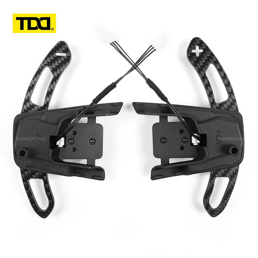 TDD Carbon Fiber Magnetic Paddle Shifters for Volkswagen GTI Golf 7 Golf R MK7/7.5 VW Scirocco Arteon Shift Paddle Extensions
