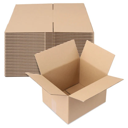 Moving Boxes Medium 12"L X 10"W X 8"H,50-Pack | Corrugated Cardboard Box for Packing, Shipping and Storage 3mm Thick