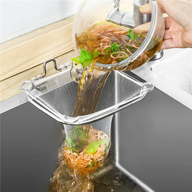 Fine Mesh Sink Filter 50Pcs/100PCS Disposable Kitchen Sewer Garbage Bag Anti Clogging Strainer Drain Hole Net For Meal Residue