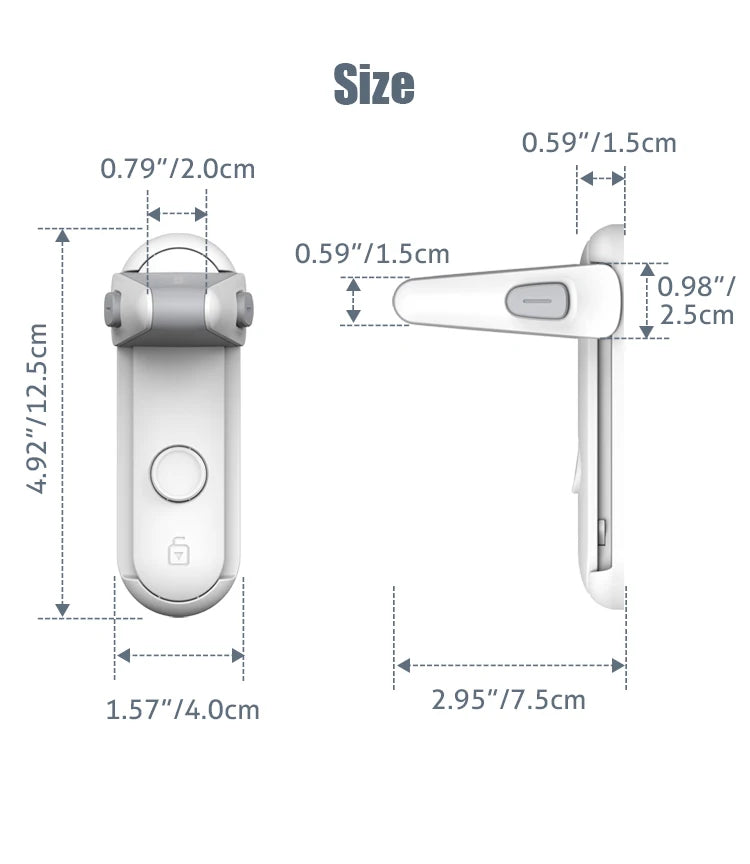 Dropshipping 1PC Door Lever Lock, Baby Proofing Door Handle Lock,Childproofing Door Knob Lock Easy to Install and Use