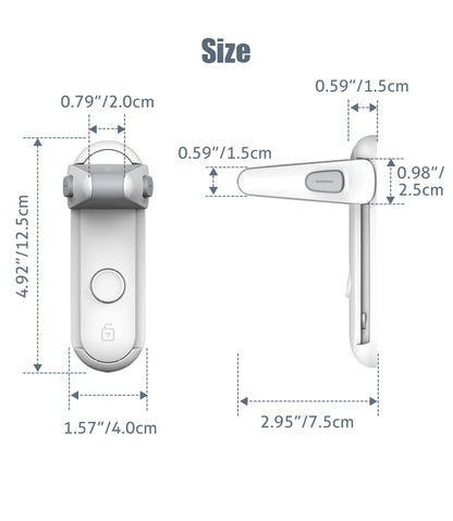 Dropshipping 1PC Door Lever Lock, Baby Proofing Door Handle Lock,Childproofing Door Knob Lock Easy to Install and Use