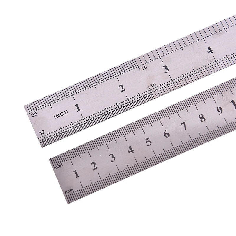 30cm  METAL RULER Stainless Steel Straight Edge Drawing Cutting Non Skid Back