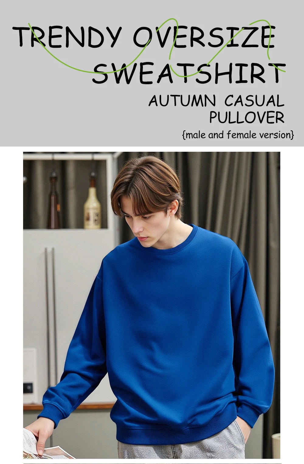 Hawkins 1983 Mighty Tiger Pullover For Men Autumn Oversize Long Sleeve Casual All-Match Clothing Unisex O-Neck Fashion Retro Top