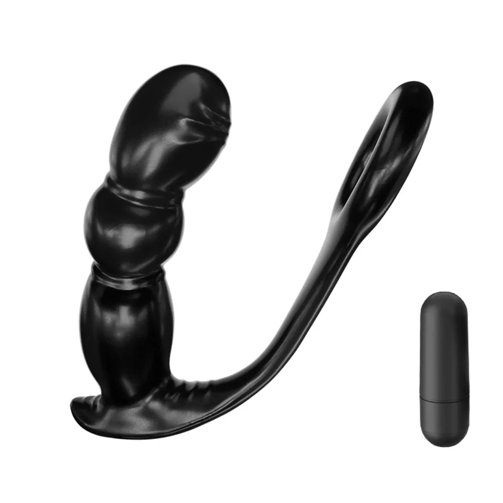Male Prostate Massager Anal Plugs Vibrator Delay Ejaculation Ring Butt Plug G Spot Stimulator Sex Toys For Men Gays Masturbator