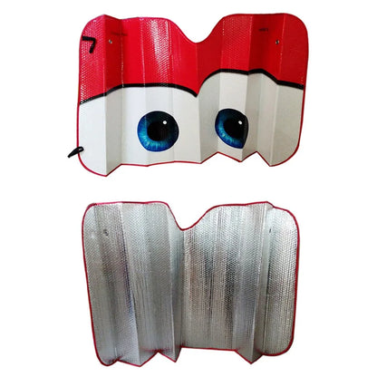 Car Solar Protection 6 Colors Eyes Heated Windshield Sunshade Car Window Windscreen Cover Sun Shade Auto Sun Visor Car-covers