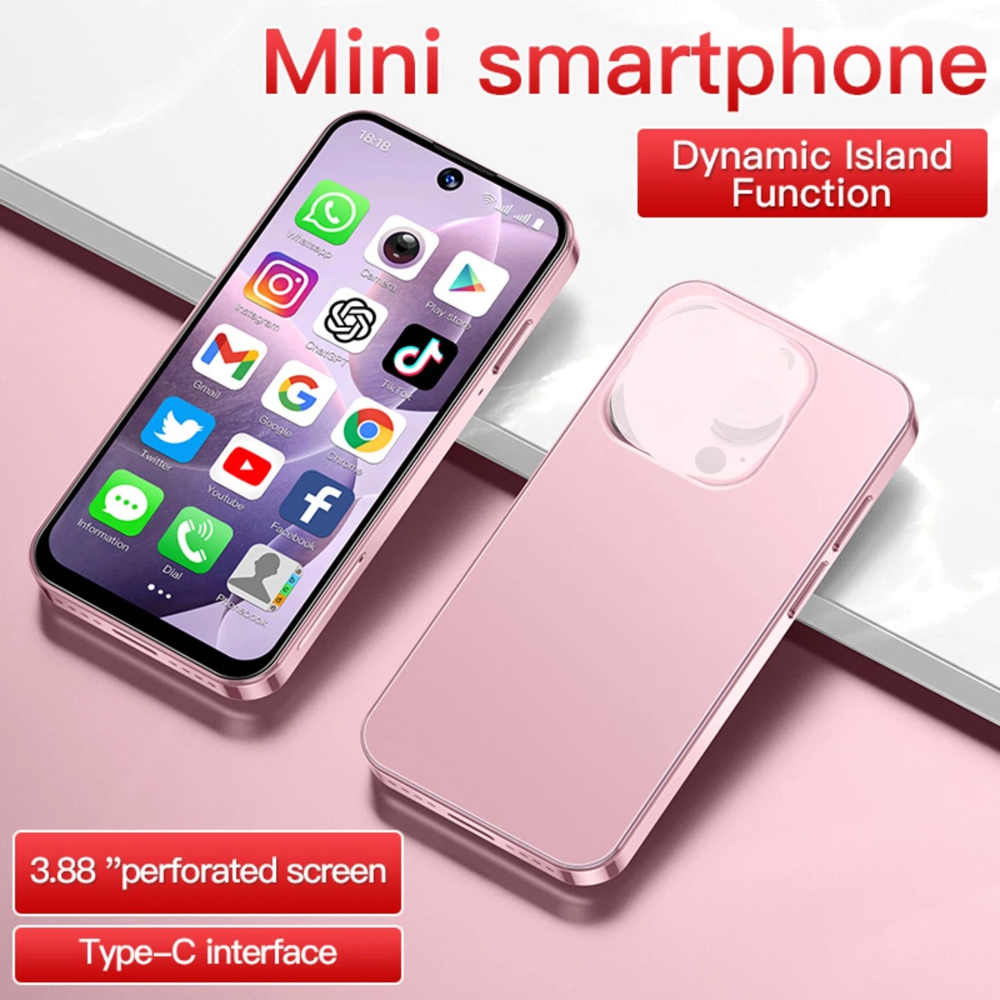 NEW SOYES XS19 3G Mini Smartphone Android 10.0 Dual SIM Standby 3.88Inch HD 2GB+16GB 2000mAh Nami Meatal Glass Bluetooth Face ID
