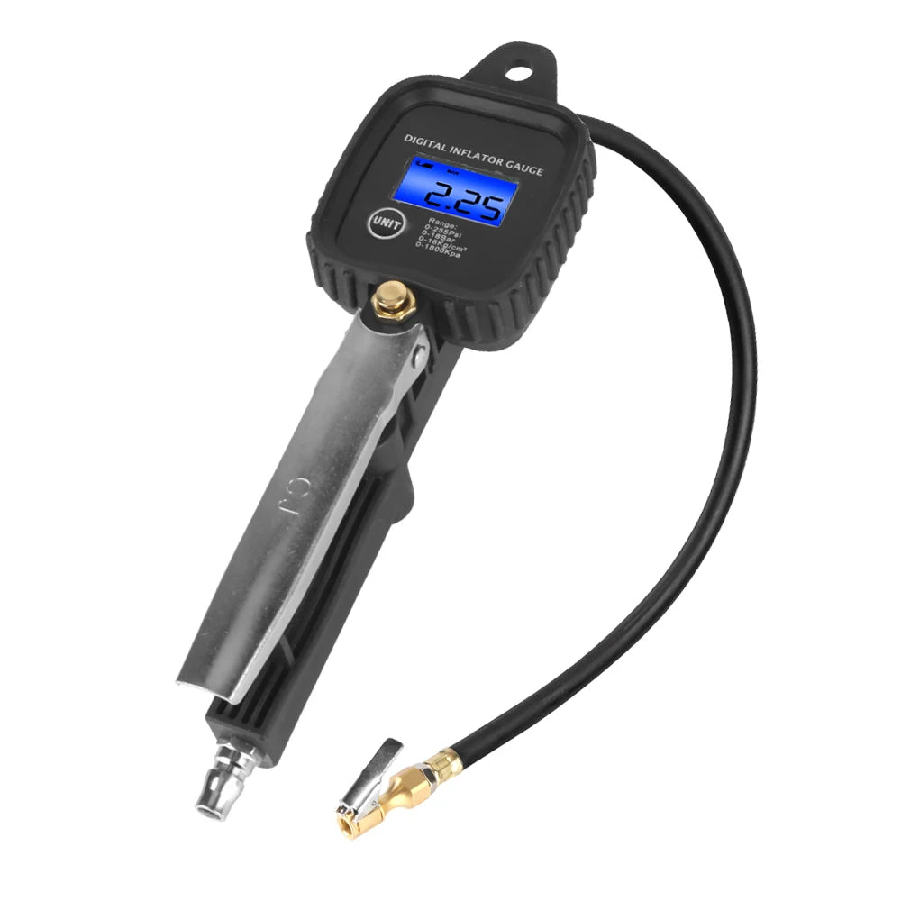 With Inflator Hose Car Tire Pressure Gauge High-precision Monitoring Inflation Gun Car Tire Manometro Digital Inflator Gauge