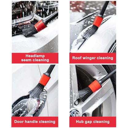 Car Detailing Brush Set Multipurpose Auto Cleaning Kit Soft Detail Brushes For Car Vents Air Outlet Gap Crevice Dust Removal Interior Maintenance Car Care Accessories