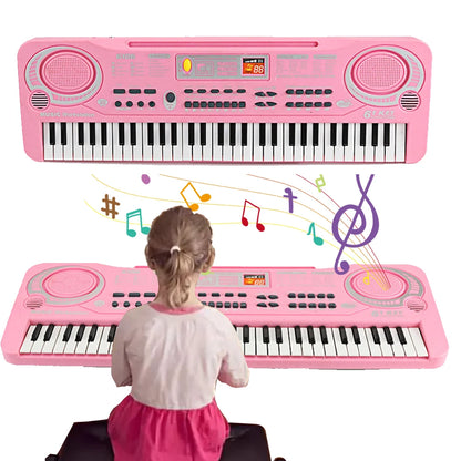 61-key Children's Electronic Piano Keyboard Portable Educational Toy Musical Instrument Organ With Mike Children's Beginner Gift