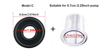Acrylic Penis Pump Manual Penis Enlarger Sex Toy For Men Vacuum Pump Male Masturbation Penis Extender Trainer Adults Sex Product