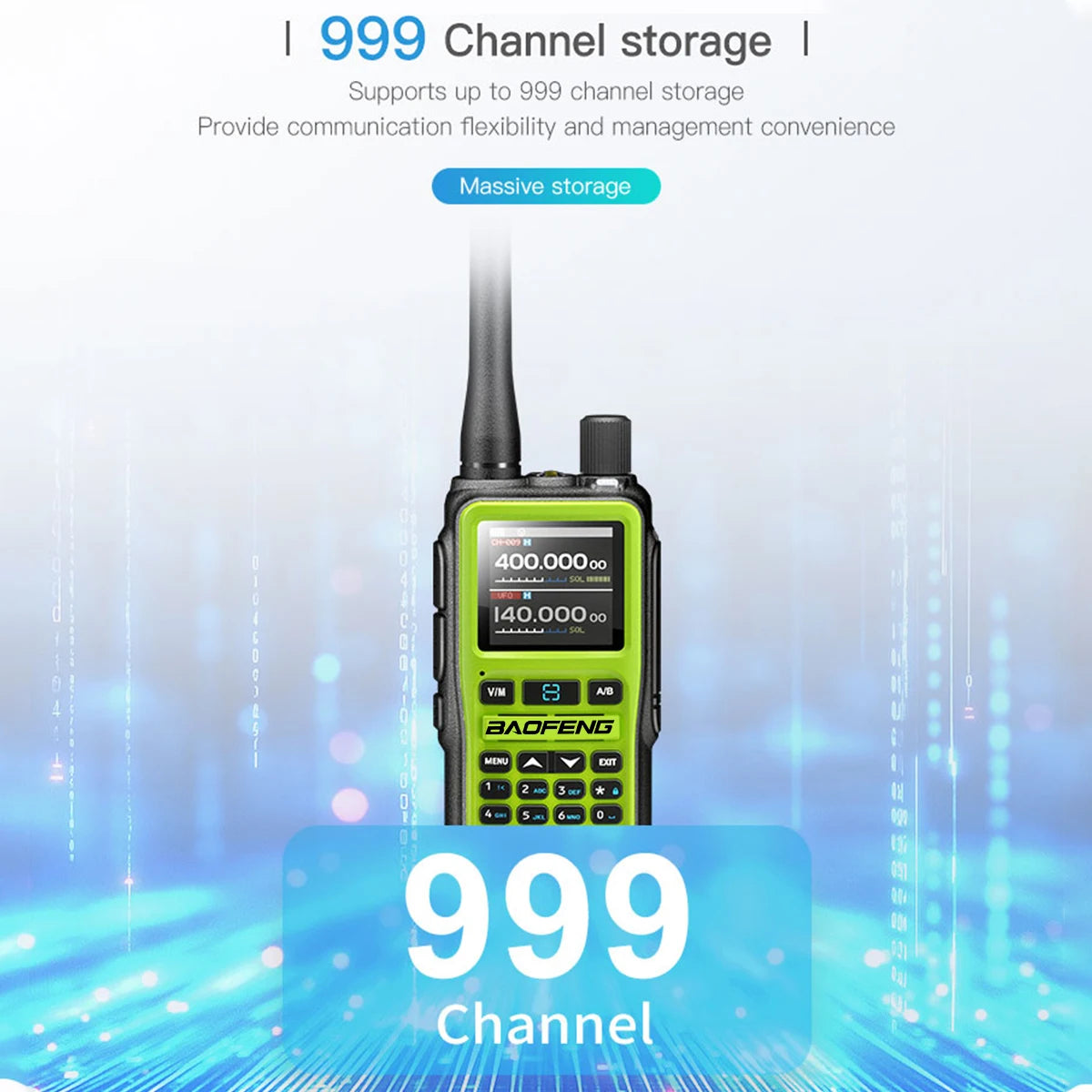 Baofeng UV-5R Mini Walkie Talkie Bluetooth Programming Wireless Copy Frequency Full Band 999CH AM FM Type-C Long Range Ham Radio