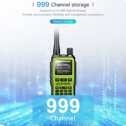 Baofeng UV-5R Mini Walkie Talkie Bluetooth Programming Wireless Copy Frequency Full Band 999CH AM FM Type-C Long Range Ham Radio