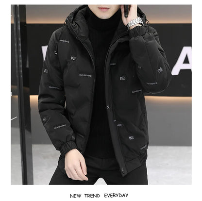 2026 High quality Winter Down Jacket Coats Mens Warm White Duck Down Hooded Men Windproof Parkas Overcoat