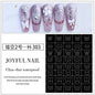 Hollow Nail Art Stickers Spray Painted Design Love Butterfly French Pattern Nail Accessories Decorative Decals