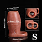 Penis Sleeve Cock Ring Power Ring Penis Cover Penis Ring for Men Delayed Ejaculation Penis Enlargement Silicone Adult Sex Toys