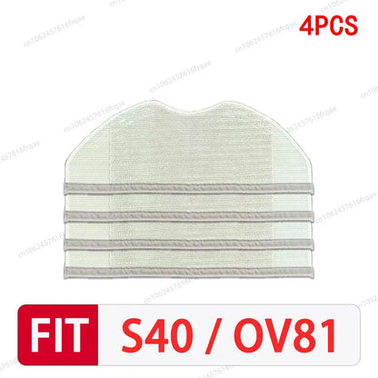 For Xiaomi S40 / OV81 Robot vacuum cleaner Accessories Main Side Brush Mop Cloth Hepa Filter Dust Bag Replacement Spare Parts