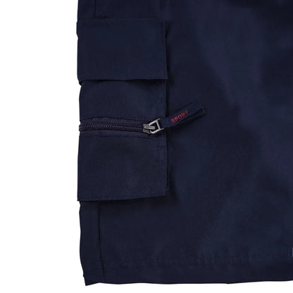 Monaco Flag Printed Cargo Shorts Summer Men's Tactical Shorts Casual Loose Multi-pockets Elastic Waist Work Jogging Short Pants