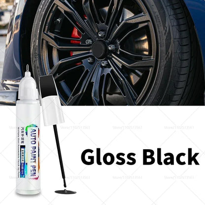 Gloss Black Rim Touch Up Paint Wheel Repair Kit, Quick And Easy Wheel Scratch Repair, Rim Paint For Car Wheel Repair grey Silver