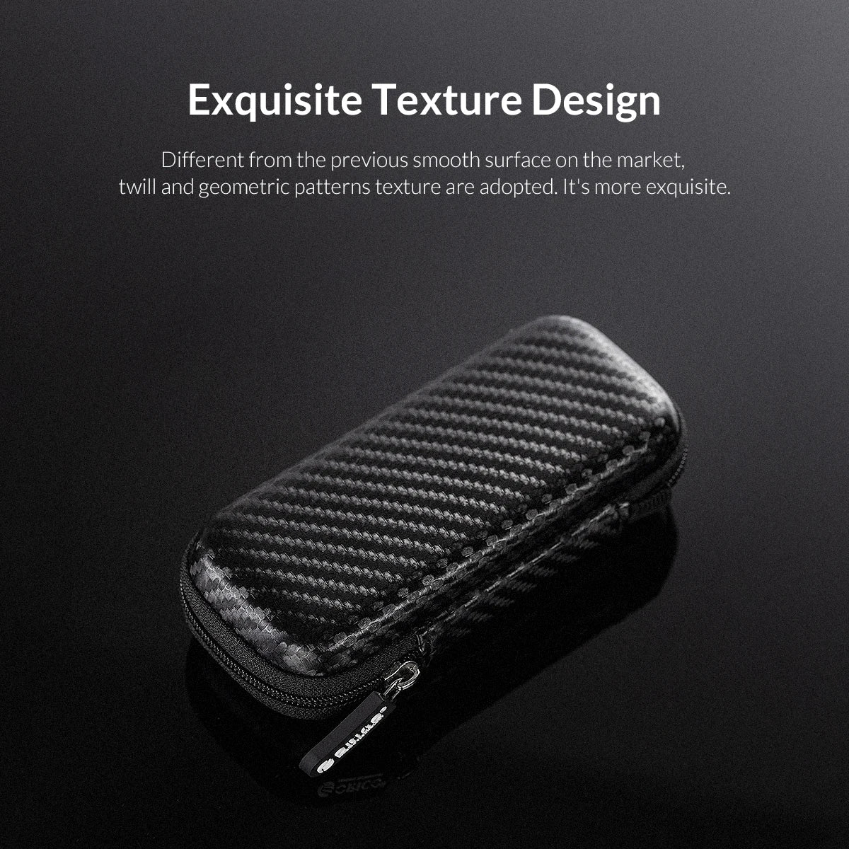 ORICO Eva Zipper Bag Mobile Phone Charger Protection Bag Hard Disk for External M.2 Hard Drive/Earphone/Data Line HDD Case Black