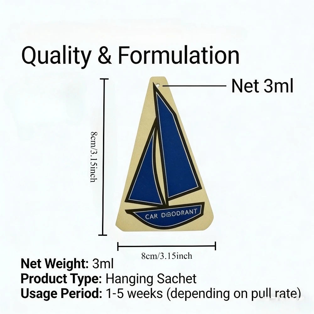 BAGUS 5-20pcs Smooth Sailing Scented Sheets Car Air Freshener for Long Lasting Freshness in Vehicle