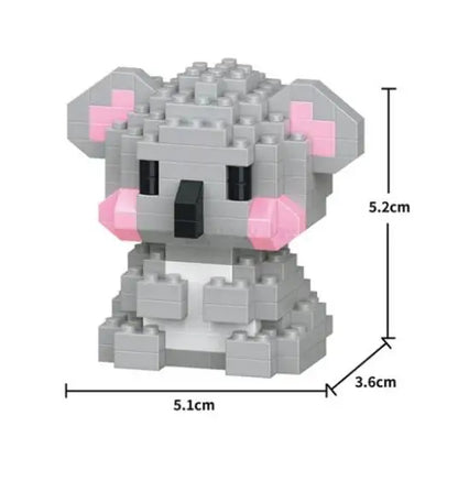 Insect Micro Animals Pet Cats Dog Building Blocks 3D Diamond Model BEE Snail Brick City Construction Toy for Children Kid Gift