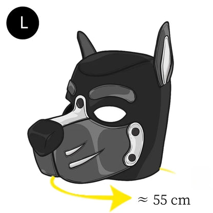 Sexy Charm Adult Rave Lingerie with Fetish Dog Hood Chest Harness Single Glove Arm Binder for Couple BDSM Body Bondage Clothing