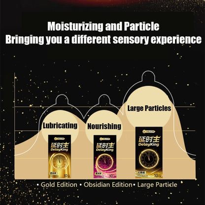 10/30/50pcs Delayed Ejaculation Condoms for Men,Long Lasting Particle Penis Sleeve,Moisturizing Latex Condom for Adults Sex Toys