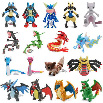 70 Styles Pokemon Plush Toys Kawaii Charizard Lucario Dragonair Rayquaza Gyarados Anime Soft Dolls Birthday Christmas Gifts