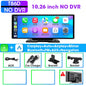 7/10.26" Wireless Carplay Screen for Car,5G Wifi Dash Cam 4K Car DVR,Android Auto Dual Lens GPS Navigation Video Recorder,FM AUX