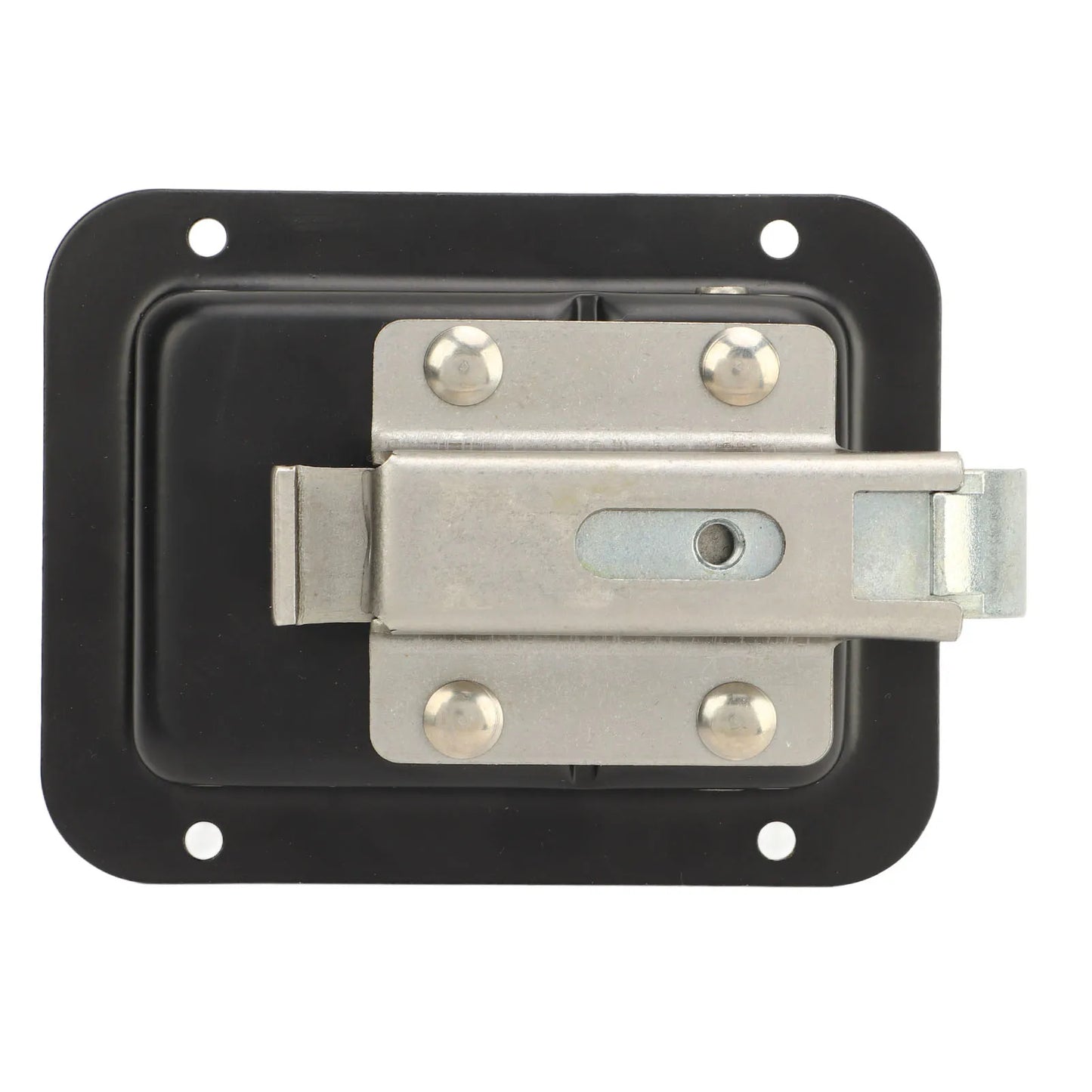 RV Toolbox Flush  Rugged Stylish  Reliable Trailer Paddle Door  Black  High Hardness for Campers