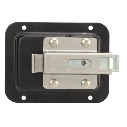 RV Toolbox Flush  Rugged Stylish  Reliable Trailer Paddle Door  Black  High Hardness for Campers