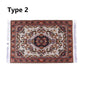 Turkish Style Miniature Weaving Rug Playing House Floor Coverings Dollhouse Carpet  1:12 Scale Doll Accessories