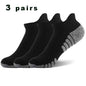 3 Pairs Professional Running Sports Fitness Ankle Socks Men's Towel Socks Outdoor Sports Short Socks Men And Women Socks GIFRS