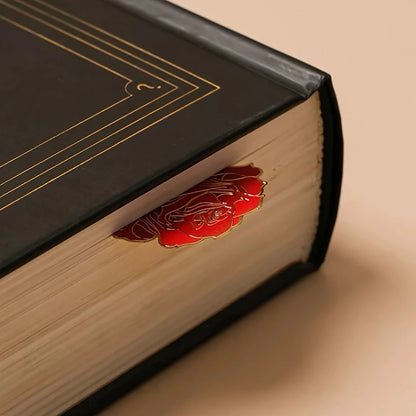 1 Piece of Exquisite Metal Rose Bookmark, Light Luxury Design Hollowed Out Bookmark, Perfect Gift for Teachers