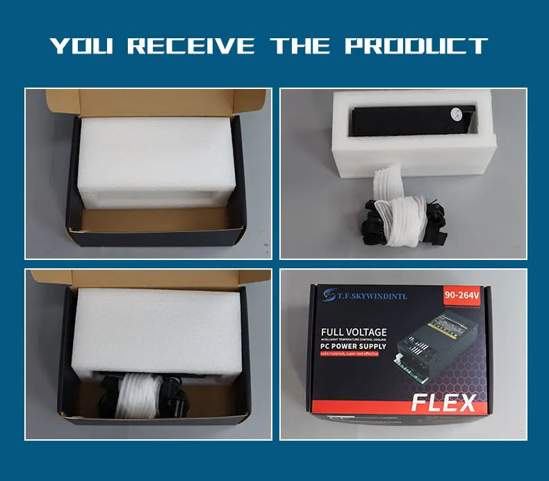 Flex 600W Modular Power Supply Small 1U Computer PSU Flex-ATX 500W for ITX mini PC Active PFC For POS AIO desktop 110V 220V