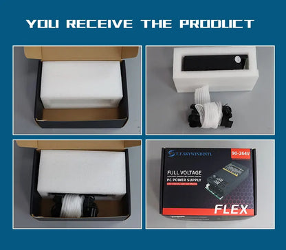 Flex 600W Modular Power Supply Small 1U Computer PSU Flex-ATX 500W for ITX mini PC Active PFC For POS AIO desktop 110V 220V